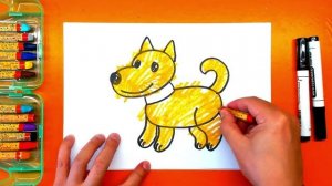 Как нарисовать СОБАЧКУ / Уроки рисования для детей