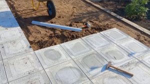 СУПЕР ПЛОЩАДКА ДЛЯ МАШИН,? ЧАСТЬ 2, ТРАТУАРНАЯ ПЛИТКА, ТЕХНОЛОГИЯ УКЛАДКИ НА ПЕСОК??
