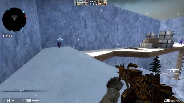 CS:GO - Zombie Escape Mod on ze_dangerous_waters_in_christmas_day map смотреть онлайн