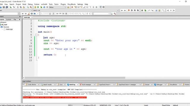 #2 dars | Kiritish chiqarish (cin, cout, endl) va o'zgaruvchilar (variables) | C++ da dasturlash смотреть онлайн
