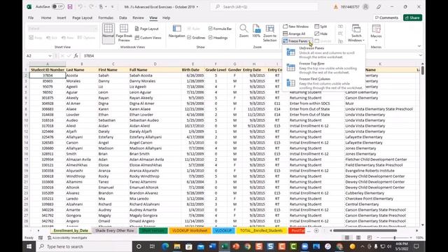 How to Freeze Columns & Rows in Excel смотреть онлайн