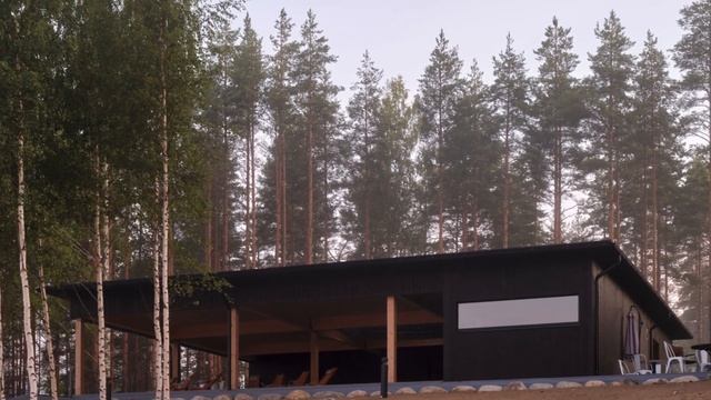 Сауна-ресторан, Пуумала, Финляндия. Sauna restaurant, Puumala, Finland смотреть онлайн