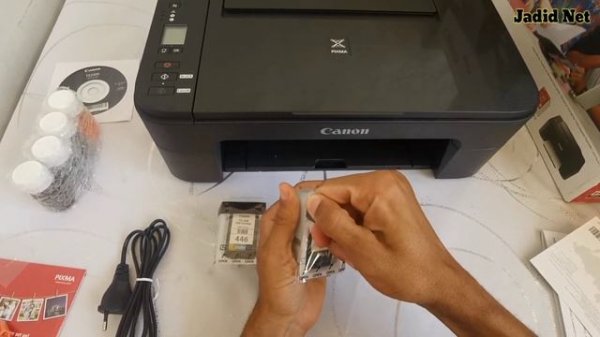 تجربة عمل طابعة كانون canon pixma ts3340