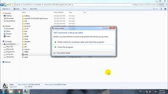 شرح تثبيت برنامج AutoCAD Civil 3D الجزء (1) وحل مشكله NET Framework احمد مجاهد смотреть онлайн