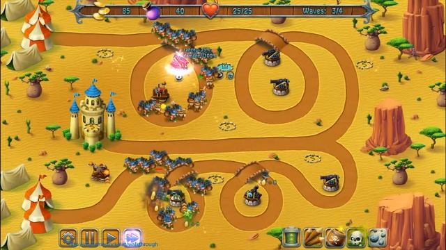 Medieval Defenders walkthrough - Hard Desert Siege - Level 4 смотреть онлайн