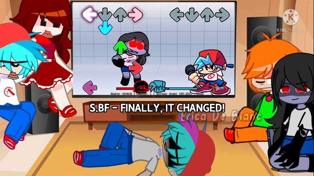 FNF React to Triple Fangirl // FNF Mod // Friday Night Funkin // Triple Trouble // смотреть онлайн