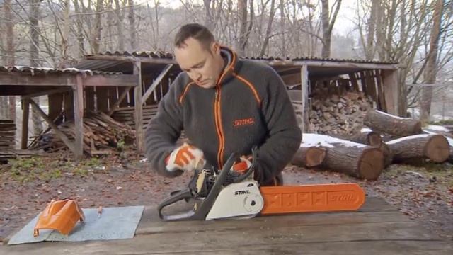 Бензопила Stihl MS. Чистка воздушного фильтра на мотопиле Штиль смотреть онлайн