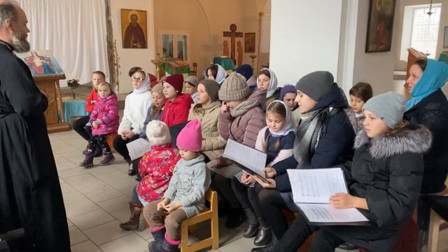 Наши занятия с детским хором. Готовимся к Рождеству. смотреть онлайн