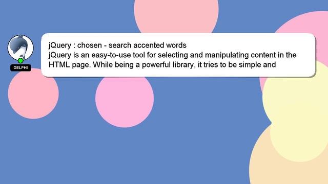 jQuery : chosen - search accented words смотреть онлайн