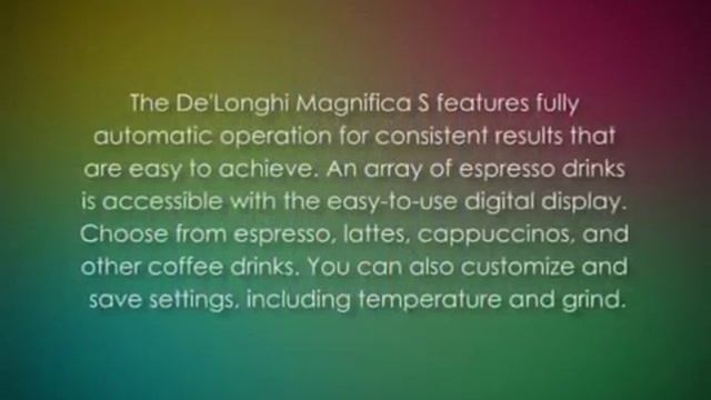 DeLonghi 23.460 Compact Automatic Cappuccino Latte and Espresso Machine смотреть онлайн