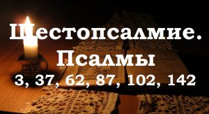 Шестопсалмие. Псалмы 3, 37, 62, 87, 102, 142. В переводе Бируковых. Читает Лев Прыгунов.