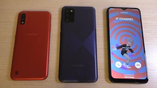 Samsung Galaxy A01 Vs A02s Vs A03s Incoming Call