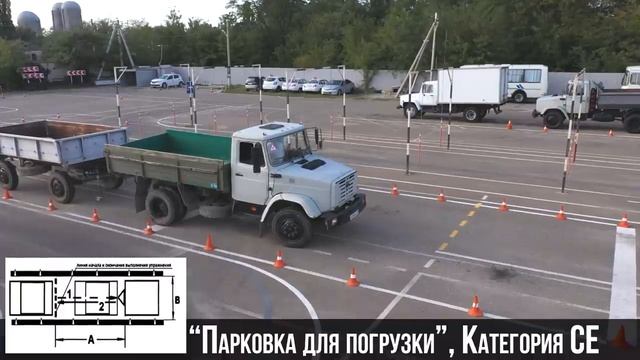 Как сдать экзамен на категорию CE в 2022 с первого раза? Все упражнения в этом видео смотреть онлайн