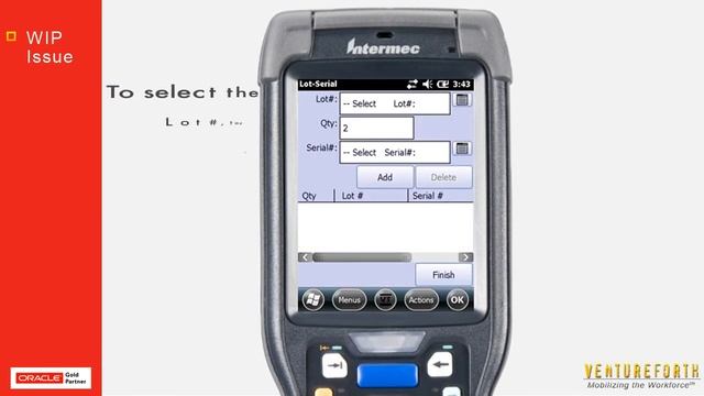 Perform WIP Issue on any mobile device for Oracle R12 смотреть онлайн