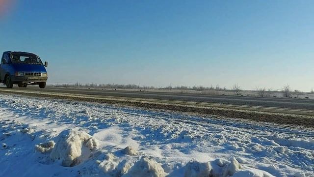 За сеном на Газели в мороз. Снежная пустыня. Сколько влезет в Газель? смотреть онлайн