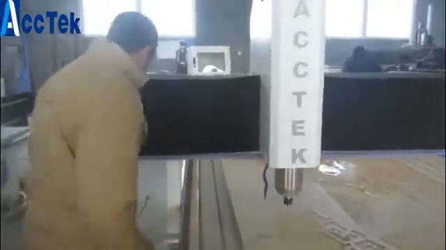 Acctek machinery akm2030 stone cnc machine german siemens system saudi arabia engineer смотреть онлайн