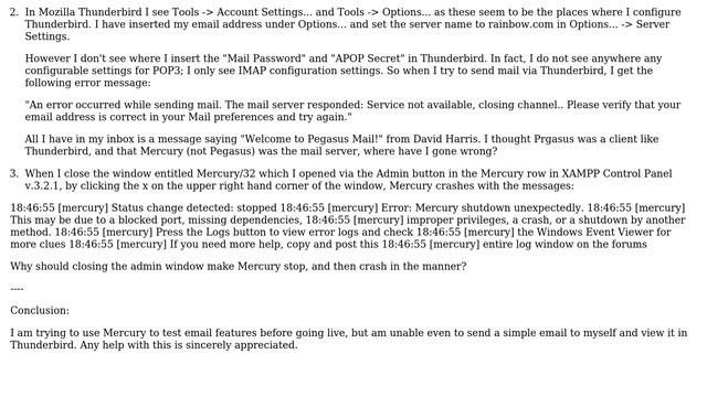 XAMPP: Mercury (Mail Transfer Agent) not working смотреть онлайн