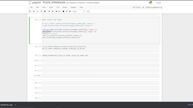 COMPLETE staddle /strangle python code with trailing stoploss смотреть онлайн