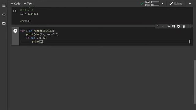 Python build-in chr() method смотреть онлайн