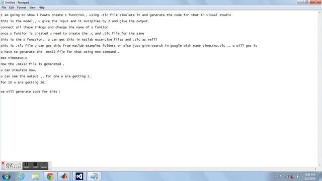 how to create matlab timestwo sfunction ,tlc file and build in visual studio смотреть онлайн