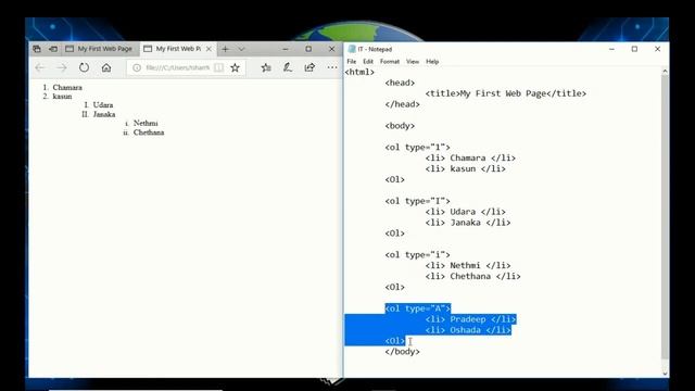 HTML තුළ Lists - ලැයිස්තු නිර්මාණය කිරීම | #IT_ලෝකය смотреть онлайн