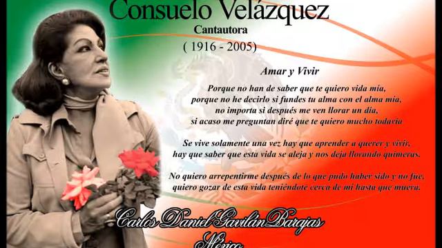 Homenaje A Consuelo Velázquez Amar Y Vivir