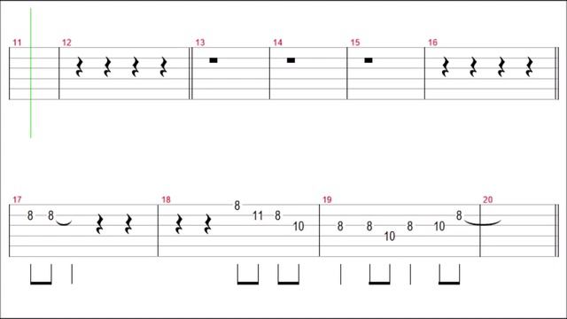 Boney M - Sunny Guitar Solo Tab+BackingTrack