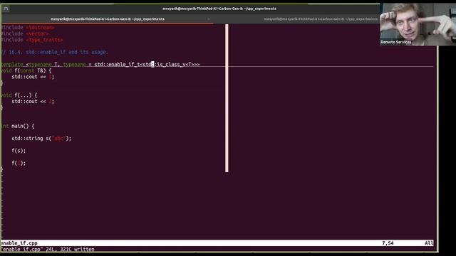 C++ 39. std::enable_if, std::is_constructible смотреть онлайн