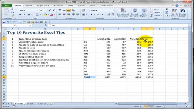 Excel 2010 - Top 10 Favourite Excel Tips смотреть онлайн