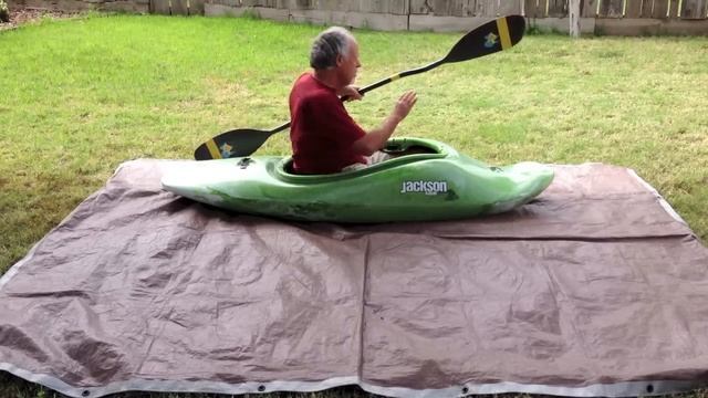Dry land kayak roll practice technique. смотреть онлайн