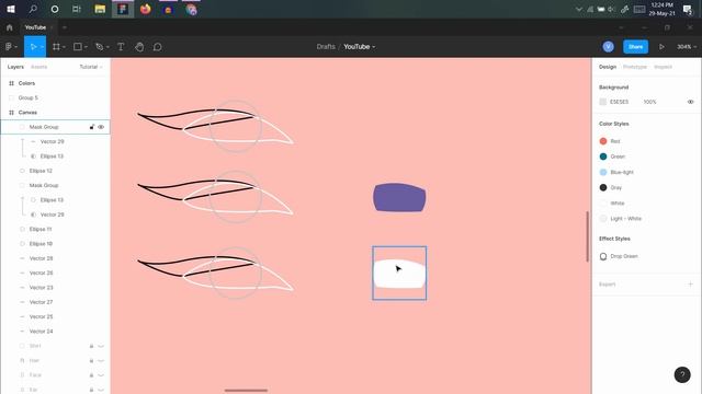 Vector Portrait Tutorial for Beginners Using Basic Shapes | FIGMA Flat Illustration Tutorial смотреть онлайн