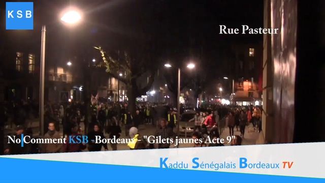 Bordeaux : Place Pey Berland, rue Pasteur et la place de la Victoire à l'épreuve des "gilets jaunes смотреть онлайн