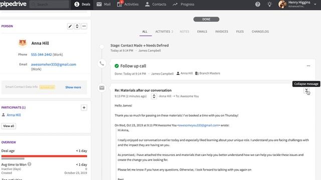 Pipedrive Demo - Advanced Plan смотреть онлайн