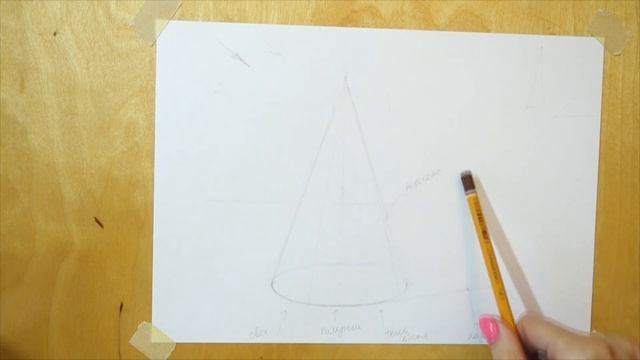 КОНУС. ПОСТРОЕНИЕ И ШТРИХОВКА. ПОДРОБНЫЙ ПРАКТИЧЕСКИЙ УРОК. смотреть онлайн