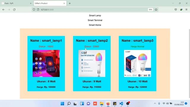 Python - Tutorial Membuat Simple Website, integrasi dengan CSS, FLASK 08 - 12 смотреть онлайн