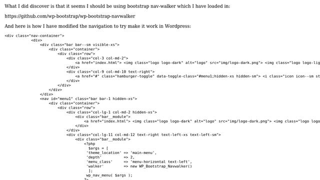 Wordpress: html/bootstrap menu to wordpress with dropdown смотреть онлайн