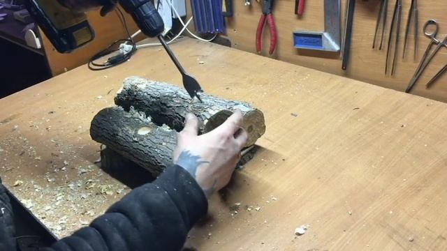 ЭТОГО ТОЧНО НЕТ В МАГАЗИНАХ. Уютный новогодний подсвечник из дерева своими руками. смотреть онлайн