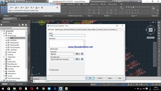 AutoCad Civil 3D 2015 - Group Point смотреть онлайн