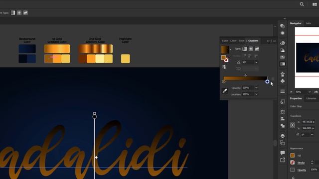 Create Editable Golden Text Effect | Adobe Illustrator Tutorial смотреть онлайн