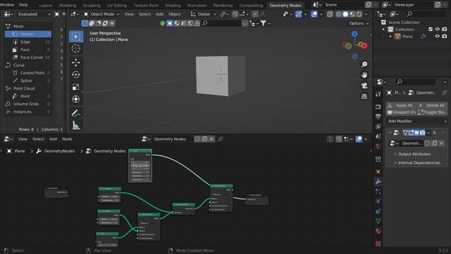 Geometry Nodes: Komplexe Objekte mit Mesh Boolean gestalten (Blender-Tutorial) смотреть онлайн