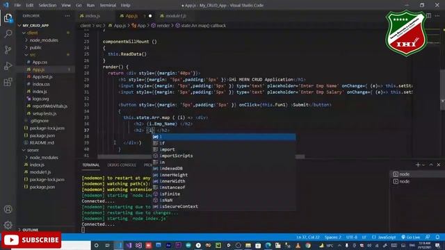 MERN CRUD | Part 2 | MongoDB React JS | MongoDB React | MongoDB Node JS | MERN | React CRUD | iHi смотреть онлайн