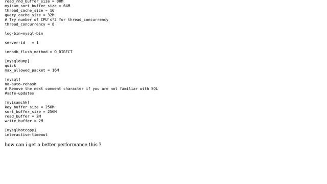 DevOps & SysAdmins: MySQL will slow after a couple of hours and need restarted to work смотреть онлайн