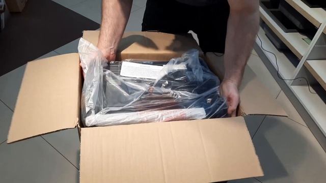 Распаковка микроволновой печи CATA MW 5020M BK. Качество и дизайн. смотреть онлайн