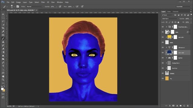 Photoshop: X-Men Mystique - Transform Someone into a Shapeshifter смотреть онлайн