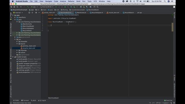 Android RecycleView Kotlin MVVM Data Binding Example 3 смотреть онлайн