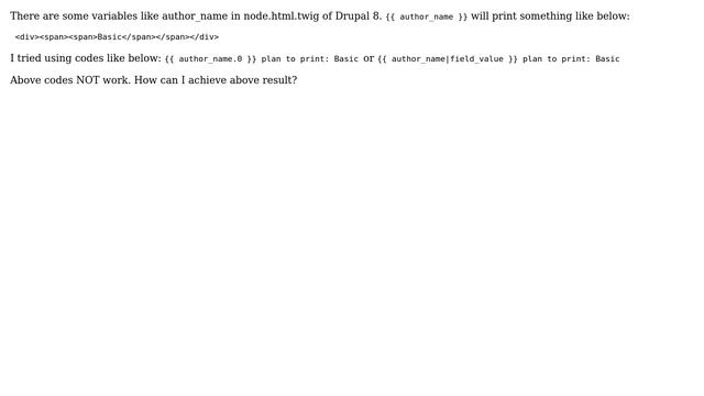 Drupal: How to just print the value of author in node template? смотреть онлайн