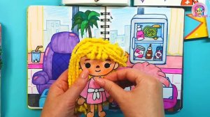 2022 My Handmade Toca Boca Quiet Book All Collection DIY Game Book #tocalifeworld #papercraft