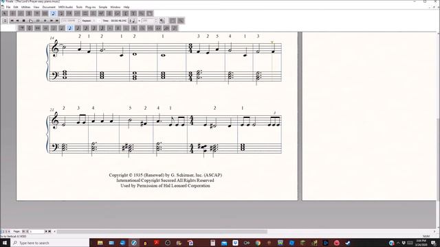 The Lord's Prayer - for easy piano смотреть онлайн
