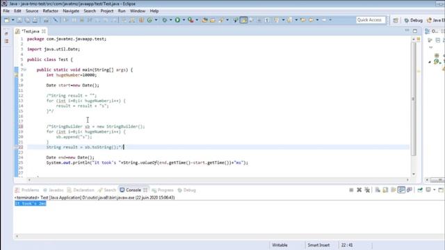 StringBuilder vs String concatenation in toString() in Java смотреть онлайн