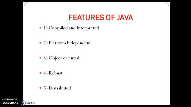Explain features of java? смотреть онлайн